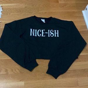 “nice-ish” cropped sweater